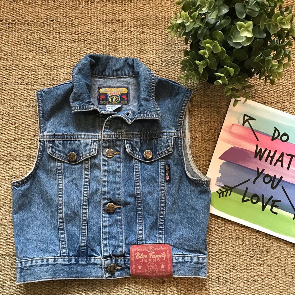 United Colors of Benetton Blue Family Jean Vest
